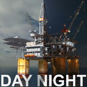 Oil Rig Day-Night scenes
